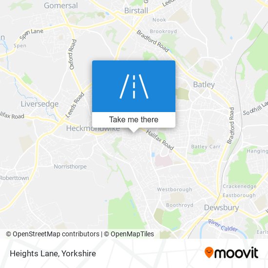 Heights Lane map
