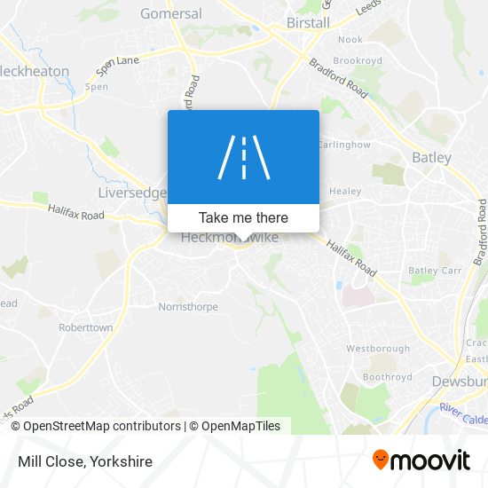 Mill Close map