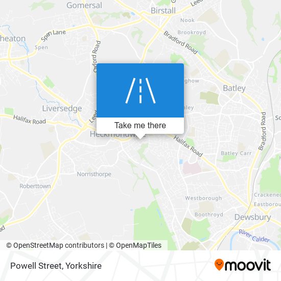 Powell Street map