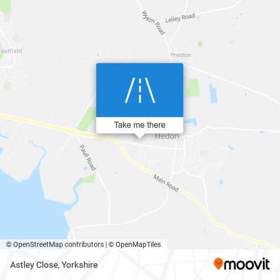 Astley Close map