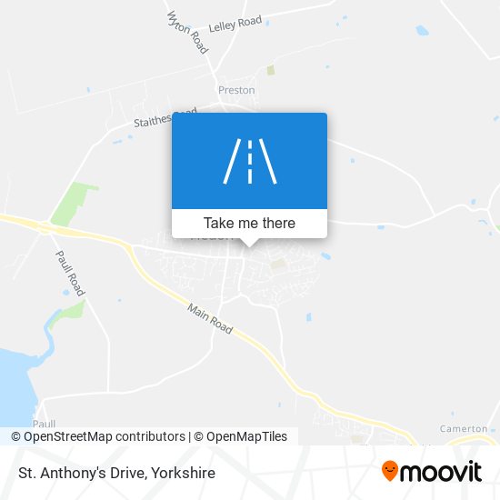 St. Anthony's Drive map
