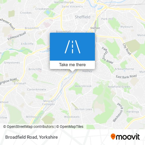 Broadfield Road map