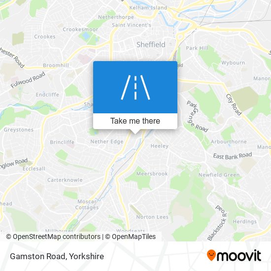 Gamston Road map