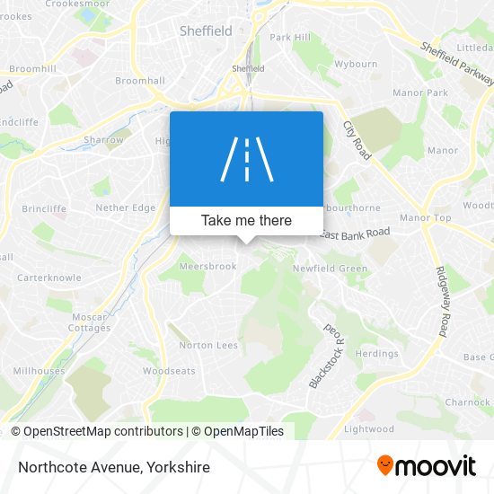 Northcote Avenue map