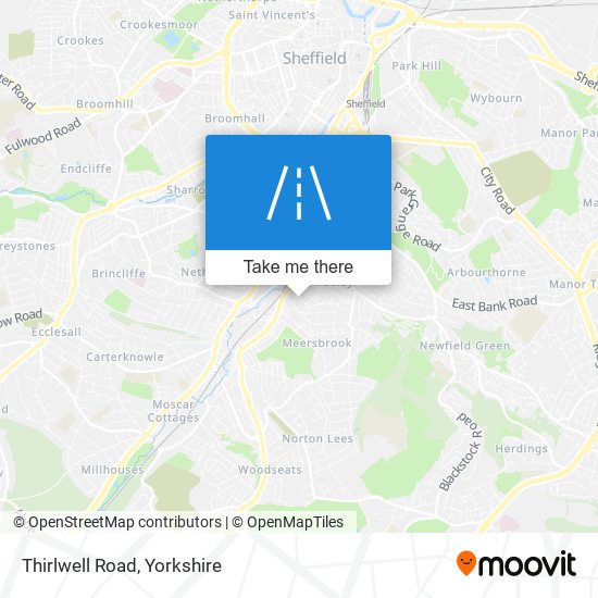 Thirlwell Road map