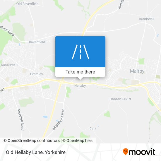 Old Hellaby Lane map