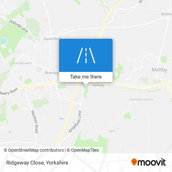 Ridgeway Close map
