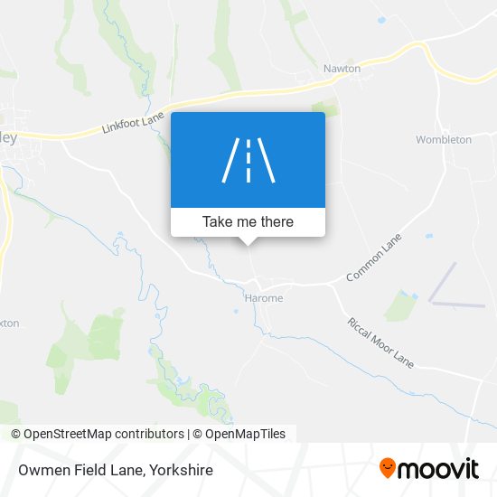 Owmen Field Lane map