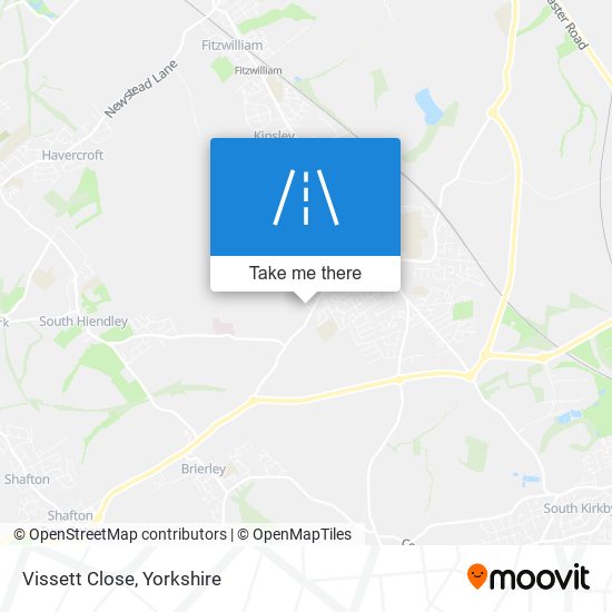 Vissett Close map