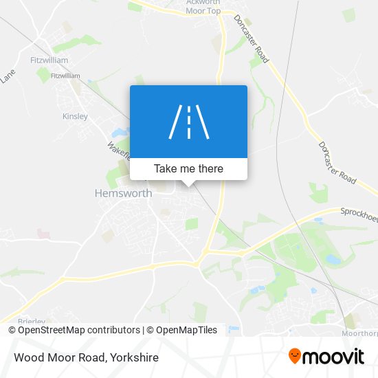Wood Moor Road map
