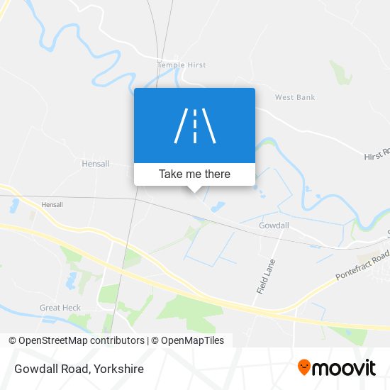 Gowdall Road map