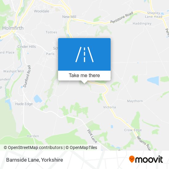 Barnside Lane map