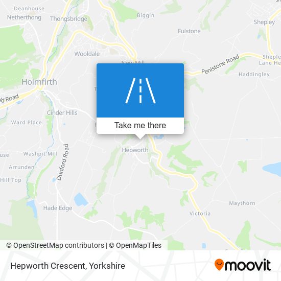 Hepworth Crescent map
