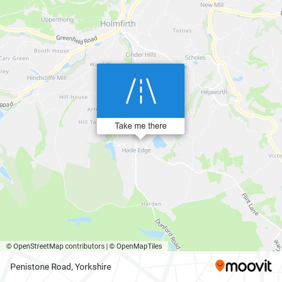 Penistone Road map