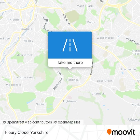 Fleury Close map