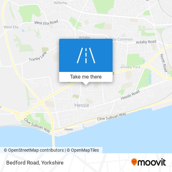 Bedford Road map