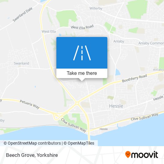 Beech Grove map