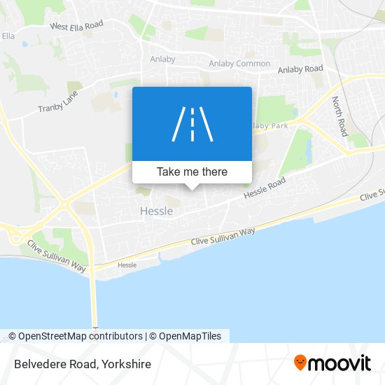 Belvedere Road map