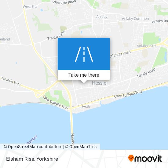 Elsham Rise map