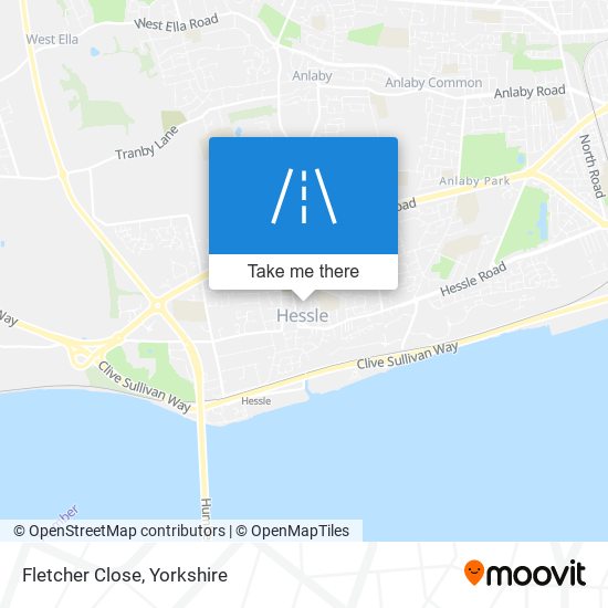 Fletcher Close map