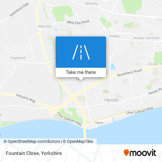 Fountain Close map