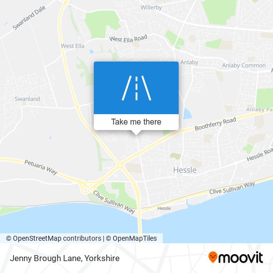 Jenny Brough Lane map