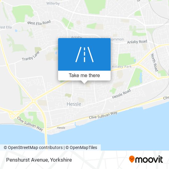 Penshurst Avenue map
