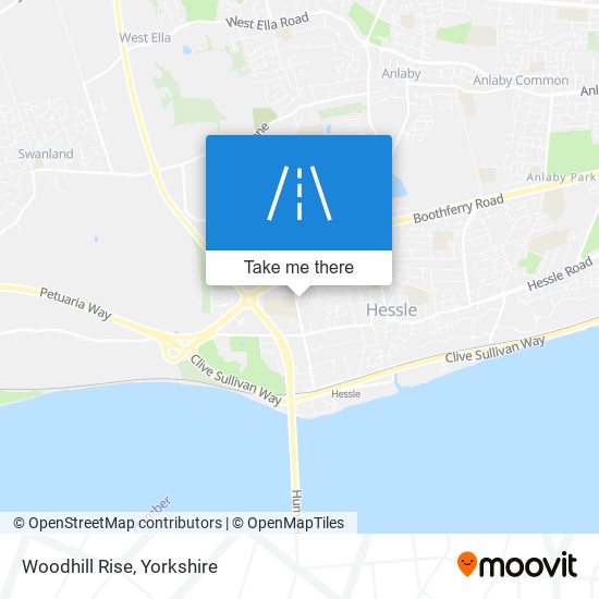 Woodhill Rise map