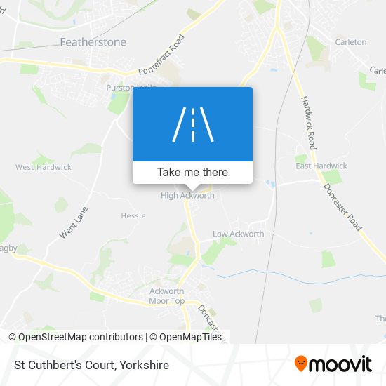 St Cuthbert's Court map