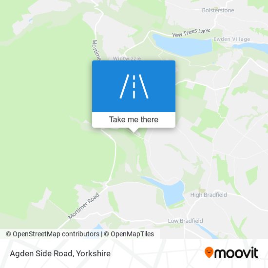 Agden Side Road map