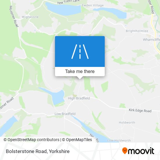 Bolsterstone Road map