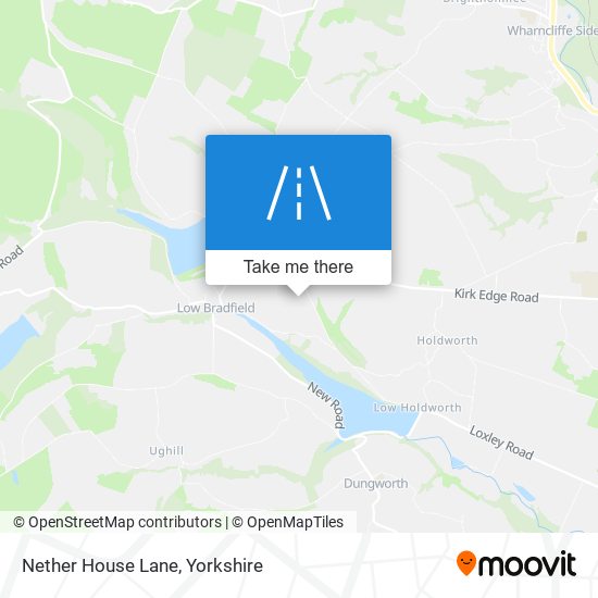 Nether House Lane map