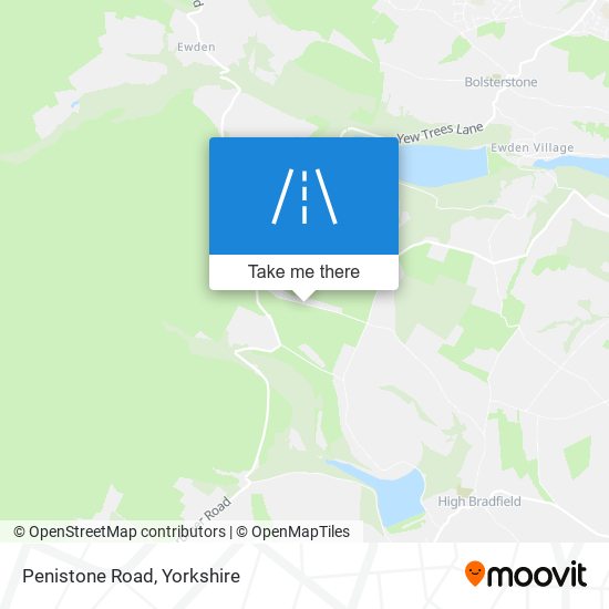 Penistone Road map