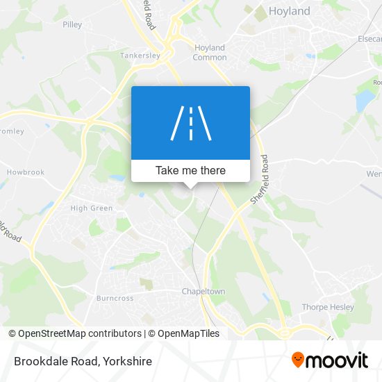 Brookdale Road map