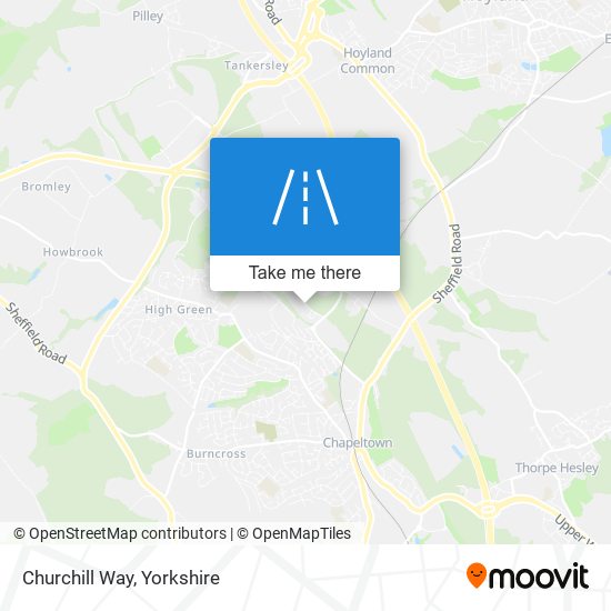Churchill Way map