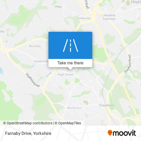Farnaby Drive map