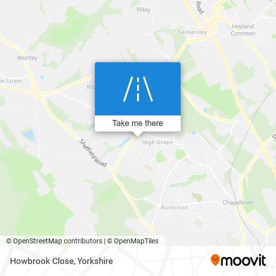Howbrook Close map