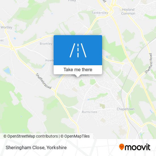Sheringham Close map