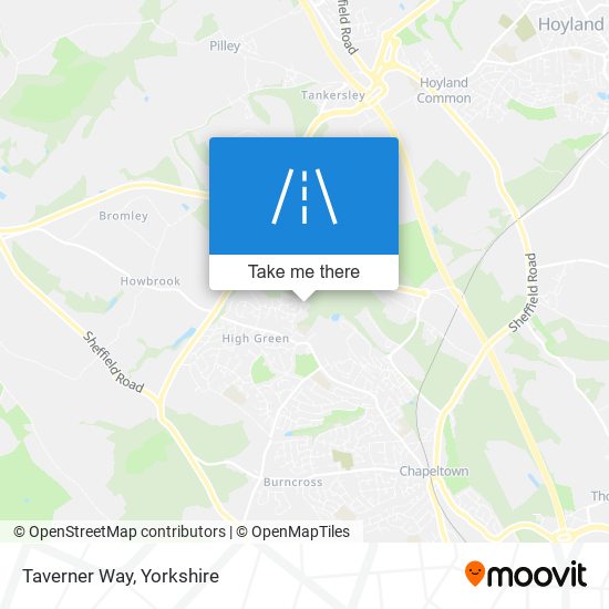 Taverner Way map