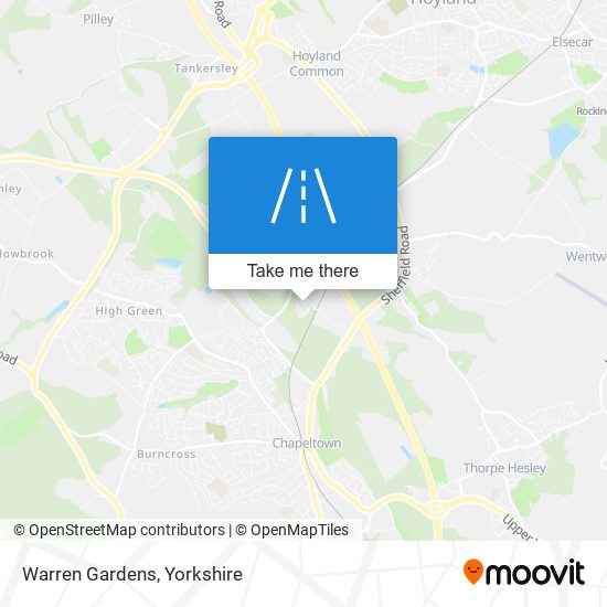 Warren Gardens map