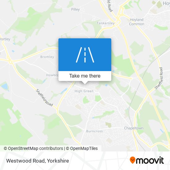 Westwood Road map