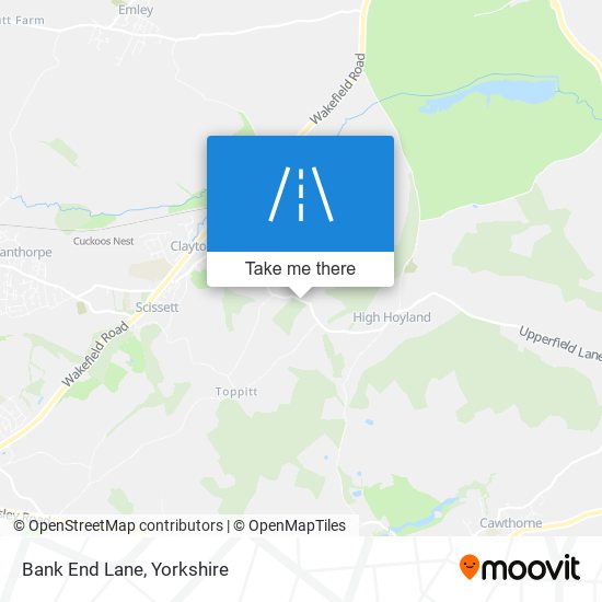 Bank End Lane map