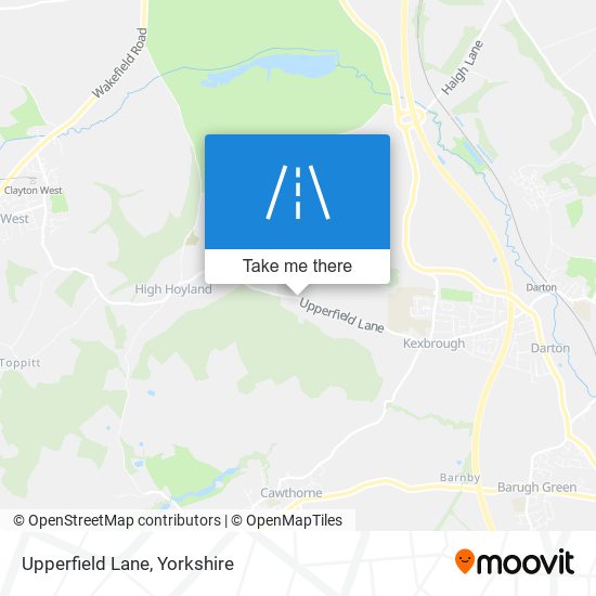Upperfield Lane map