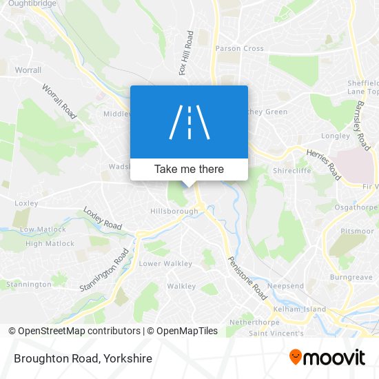 Broughton Road map