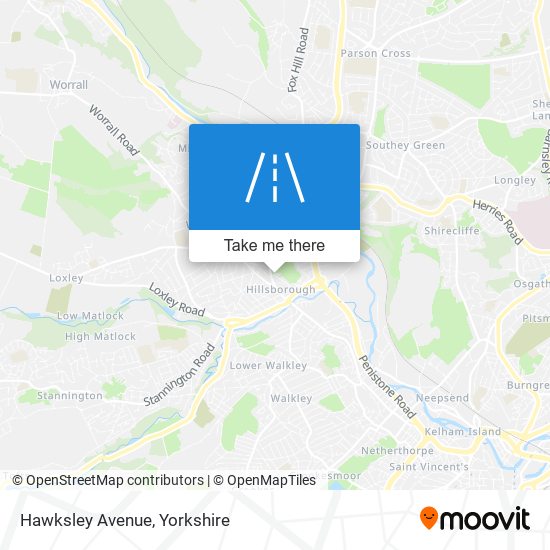 Hawksley Avenue map