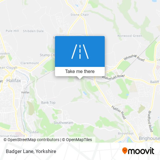 Badger Lane map