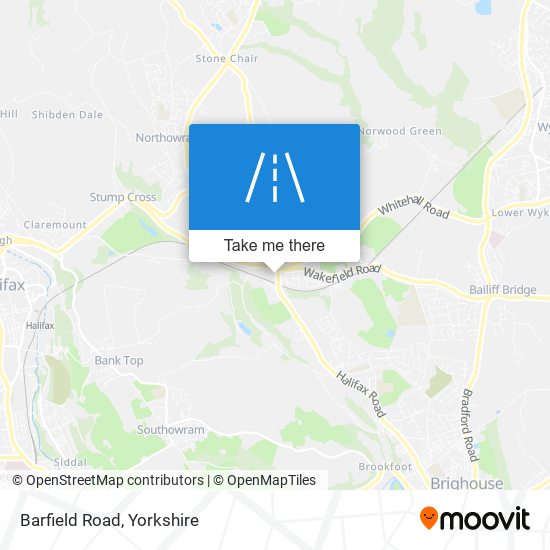 Barfield Road map