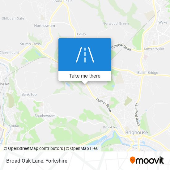 Broad Oak Lane map