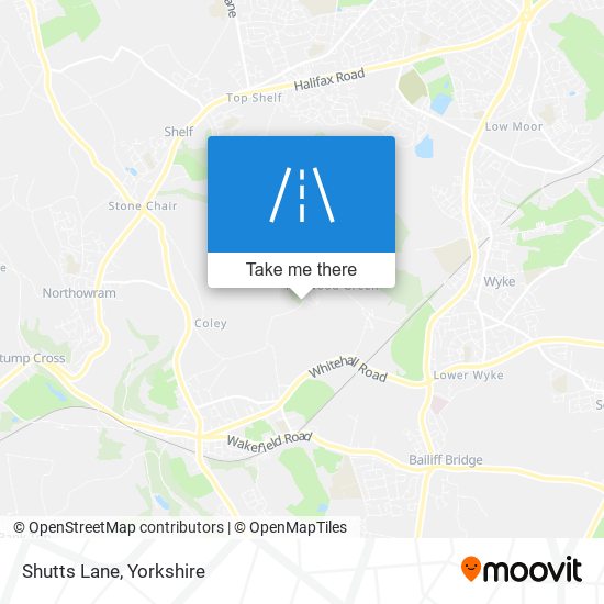 Shutts Lane map