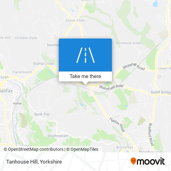 Tanhouse Hill map